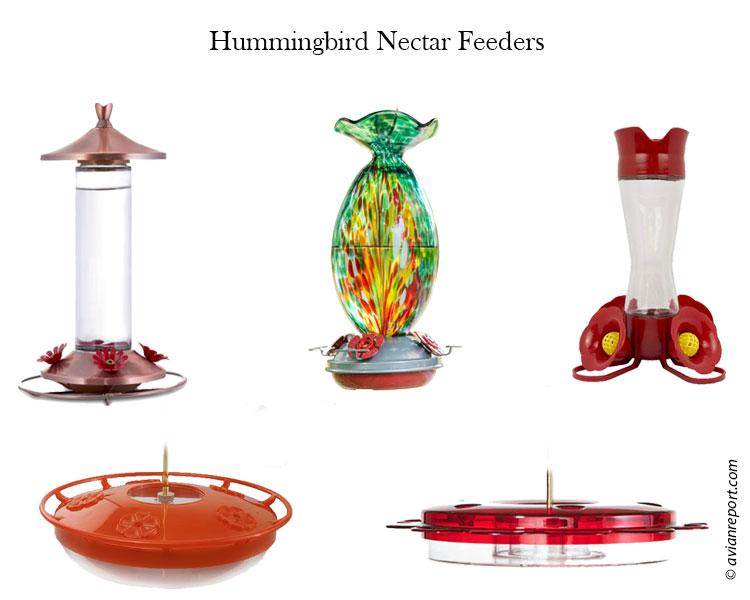 types of hummingbird nectar feeders